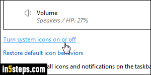 Show/hide taskbar icons - Step 5