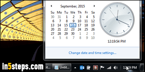 windows 10 show date in taskbar