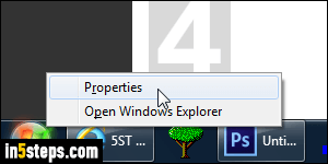 Show small icons in start menu/taskbar - Step 2