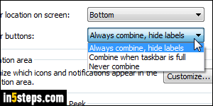 Stop grouping taskbar icons - Step 3