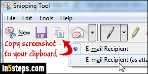 Take screenshot in Windows 7 / 8 / 10 - Step 5