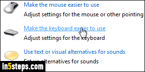 Underline access key letter shortcuts - Step 3