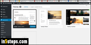 Change WordPress theme - Step 3