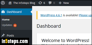 Update your WordPress blog version - Step 3