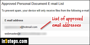 Add email address for Kindle eBooks - Step 3