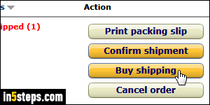 Buy shipping + print labels on Amazon - Step 2