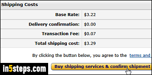 Buy shipping + print labels on Amazon - Step 5
