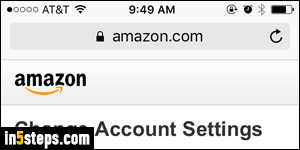 Change Amazon email address - Step 6