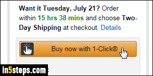 Disable Amazon one-click - Step 1