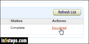 Download Amazon order history - Step 4