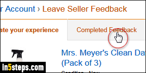 Remove feedback from Amazon - Step 3