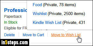 Remove items from Amazon cart - Step 4