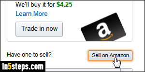 Sell books on Amazon.com - Step 3