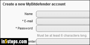 Login to Bitdefender Free - Step 3