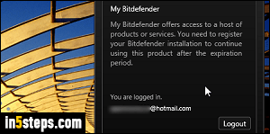 Login to Bitdefender Free - Step 5