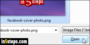 Add cover photo on Facebook - Step 3
