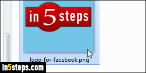 Add logo to Facebook page - Step 4
