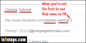 Change name on Facebook - Step 1