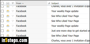 Stop Facebook notifications - Step 1