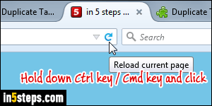 Duplicate tab in Firefox - Step 2