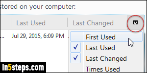 Delete saved password in Firefox - Step 4