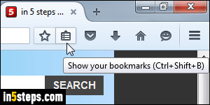 Export Firefox bookmarks - Step 2
