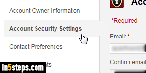 Change GoDaddy login - Step 4