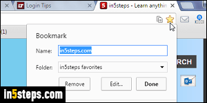 Add bookmark / create folder in Chrome - Step 6