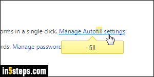 Add / change autofill address in Chrome - Step 3