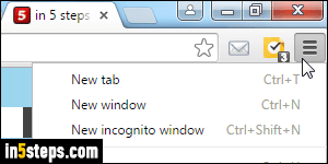 Automatically restore Chrome tabs - Step 1