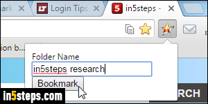 Bookmark all tabs in Chrome - Step 5