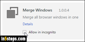 Chrome private browsing (incognito) - Step 5