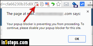 Disable Chrome popup blocker - Step 4