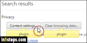 Disable Flash in Chrome - Step 2