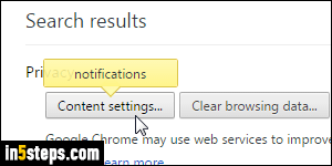 Enable or disable Chrome notifications - Step 4