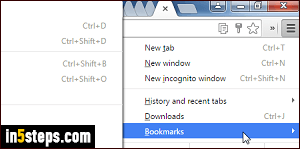 Export Chrome bookmarks - Step 2