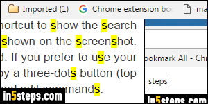 Find text on page in Chrome - Step 5