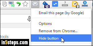 Make Chrome buttons take less room - Step 1