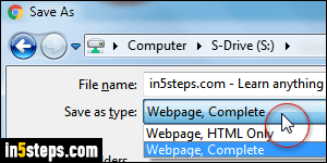 Save web page as PDF in Chrome - Step 1