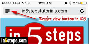 Enable reader mode in Chrome - Step 1