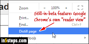 Enable reader mode in Chrome - Step 4