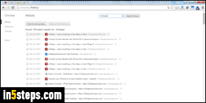View browsing history in Chrome - Step 1