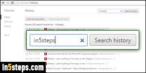 View browsing history in Chrome - Step 5