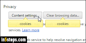 View cookies in Chrome - Step 2