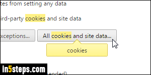 View cookies in Chrome - Step 3