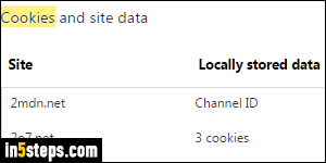 View cookies in Chrome - Step 4