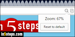 Zooming in Chrome - Step 4