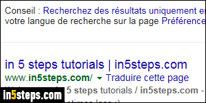 Change Google language - Step 1