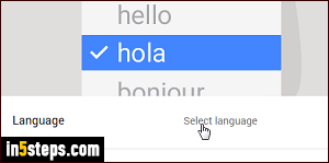 Change Google language - Step 3