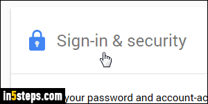 Change Google password - Step 3